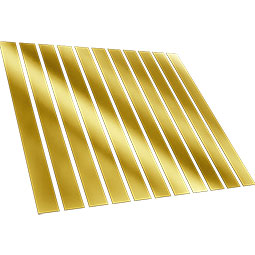 Ekena Millwork - SWA - Designer Series Adjustable Acrylic Slat Wall Panel Kit w/ 4"W Slats