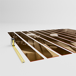 Ekena Millwork - SWA - Designer Series Adjustable Acrylic Slat Wall Panel Kit w/ 4"W Slats