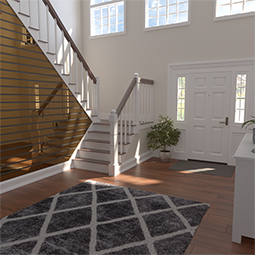 Ekena Millwork - SWA - Designer Series Adjustable Acrylic Slat Wall Panel Kit w/ 4"W Slats