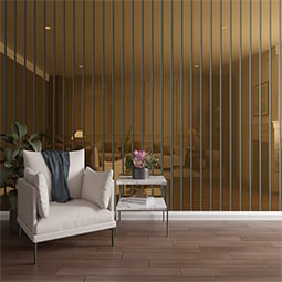 Ekena Millwork - SWA - Designer Series Adjustable Acrylic Slat Wall Panel Kit w/ 4"W Slats