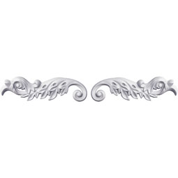 Ekena Millwork - ONL02X07X01GR-P - Endurathane Granada Onlay, 2 3/8"W x 7 1/4"H x 5/8"P (Sold as a Pair or Seperately), Factory Primed