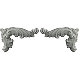 Ekena Millwork - ONL03X05X01LE-P - Endurathane Legacy Onlay, 3 3/8"W x 5"H x 1/2"P (Sold as a Pair or Seperately)