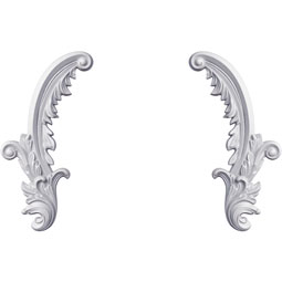 Ekena Millwork - ONL07X16X01ME-P - Endurathane Medway Scroll Onlay, 6 5/8"W x 16"H x 1 1/4"P, (Sold as a Pair or Seperately)