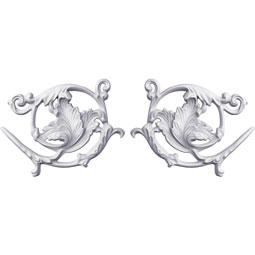 Ekena Millwork - ONL08X05X00BO-P - Endurathane Bonetti Onlay, 8 7/8"W x 5 7/8"H x 3/4"P, (Sold as a Pair or Seperately)