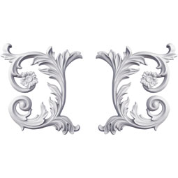 Ekena Millwork - ONL09X09X01FA-P - Endurathane Fairfax Onlay, 9"W x 9"H x 1 1/8"P, (Sold as a Pair or Seperately)