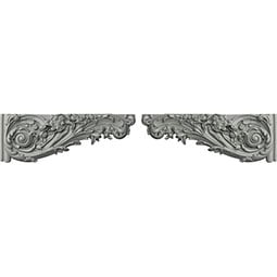 Ekena Millwork - ONL17X06X01LO-P - Endurathane Logan Onlay, 17 1/4"W x 6 1/4"H x 1 1/8"P, (Sold as a Pair or Seperately)