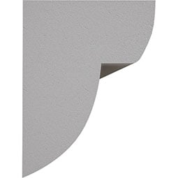 Royal Building Products, Inc - MLDP00X01BDWH - 1/2"H x 3/8"P x 96"L, TrueCraft PVC Bead Moulding, White