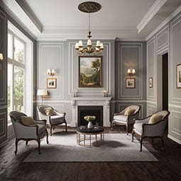 Royal Building Products, Inc - MLDP00X01BDWH - 1/2"H x 3/8"P x 96"L, TrueCraft PVC Bead Moulding, White