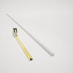 Royal Building Products, Inc - MLDP01X01SPWH - 5/8"H x 5/8"P x 96"L, TrueCraft PVC Stop Moulding, White