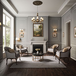 Royal Building Products, Inc - MLDP00X01WM142WH - WM142 - 3/4"H x 1/4"P x 96"L, TrueCraft PVC Screen Moulding, White