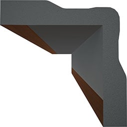 Royal Building Products, Inc - MLDP01X01OCMGS - 15/16"D x 15/16"W x 96"L, TrueCraft PVC Outside Corner Moulding, Gunstock