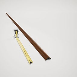 Royal Building Products, Inc - MLDP01X01OCMGS - 15/16"D x 15/16"W x 96"L, TrueCraft PVC Outside Corner Moulding, Gunstock