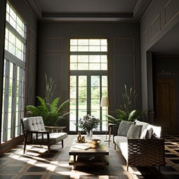 Royal Building Products, Inc - MLDP01X01OCMGS - 15/16"D x 15/16"W x 96"L, TrueCraft PVC Outside Corner Moulding, Gunstock