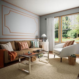 Royal Building Products, Inc - MLDP01X01OCMIO - 15/16"D x 15/16"W x 96"L, TrueCraft PVC Outside Corner Moulding, Imperial Oak