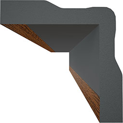Royal Building Products, Inc - MLDP01X01OCMHO - 15/16"D x 15/16"W x 96"L, TrueCraft PVC Outside Corner Moulding, Highlands Oak