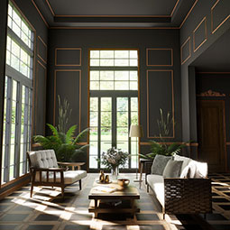 Royal Building Products, Inc - MLDP01X01OCMHO - 15/16"D x 15/16"W x 96"L, TrueCraft PVC Outside Corner Moulding, Highlands Oak