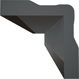 Royal Building Products, Inc - MLDP01X01OCMES - 15/16"D x 15/16"W x 96"L, TrueCraft PVC Outside Corner Moulding, Espresso