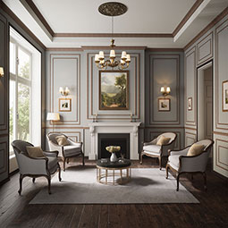 Royal Building Products, Inc - MLDP01X01OCMES - 15/16"D x 15/16"W x 96"L, TrueCraft PVC Outside Corner Moulding, Espresso