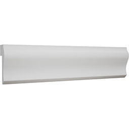 Royal Building Products, Inc - MLDP01X01WM291WH - WM291 - 1 1/8"H x 9/16"P x 96"L, TrueCraft PVC Cap Moulding, White