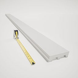 Royal Building Products, Inc - MLDP05X01WM3011WH - WM3011 - 1 1/4"H x 5 1/4"P x 84"L, TrueCraft PVC Sill Moulding, White