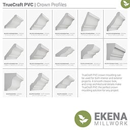 Royal Building Products, Inc - MLDP01X12WM3012WH - WM3012 - 1  3/8"H x 1 5/16"P x 84"L, TrueCraft PVC Sill Moulding, White