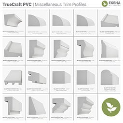 Royal Building Products, Inc - MLDP01X12WM3012WH - WM3012 - 1  3/8"H x 1 5/16"P x 84"L, TrueCraft PVC Sill Moulding, White