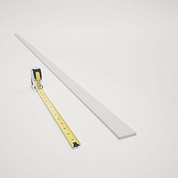 Royal Building Products, Inc - MLDP00X02WM265WH - WM265 - 1 3/4"H x 1/4"P x 96"L, TrueCraft PVC Lattice Moulding, White