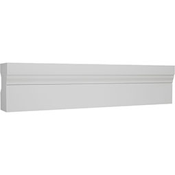 Royal Building Products, Inc - MLDP01X02WM180KWH - WM180 - 2"H x 1 1/4"P x 96"L, TrueCraft PVC Brick Door Moulding Kit (3- Piece, Pre Mitered), White