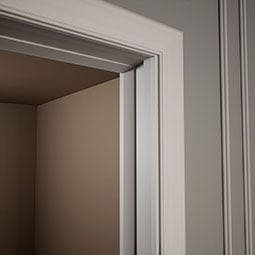 Royal Building Products, Inc - MLDP01X02WM180KWH - WM180 - 2"H x 1 1/4"P x 96"L, TrueCraft PVC Brick Door Moulding Kit (3- Piece, Pre Mitered), White