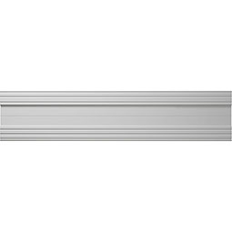 Royal Building Products, Inc - MLDP01X03CSWH - 2 5/8"H x 1/2"P x 96"L, TrueCraft PVC Creations Series Chair Rail Moulding, White