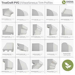 Royal Building Products, Inc - MLDP01X06DJWH - 5 7/8"H x 11/16"P x 96"L, TrueCraft PVC Door Jamb Moulding, White
