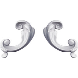 Ekena Millwork - ONL02X02X01MA-P - Endurathane Maya Only, 2 1/4"W x 2 3/8"H x 3/4"P (Sold as a Pair or Seperately), Factory Primed