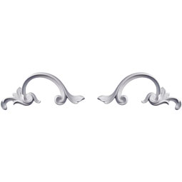 Ekena Millwork - ONL03X06X01JO-P - Endurathane Josephine Onlay, 3 5/8"W x 6 1/8"H x 5/8"P (Sold as a pair or Seperately), Factory Primed