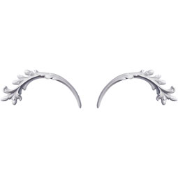 Ekena Millwork - ONL03X06X01LO-P - Endurathane Lorelei Onlay, 4 1/4"W x 5 7/8"H x 5/8"P (Sold as a Pair or Seperately), Factory Primed