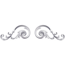 Ekena Millwork - ONL04X08X01AN-P - Endurathane Analiese Onlay, 4 3/4"W x 8"H x 5/8"P (Sold as a Pair or Seperately), Factory Primed