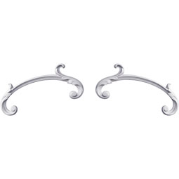 Ekena Millwork - ONL04X08X01RO-P - Endurathane Robin Onlay, 4 3/4"W x 7 3/4"H x 1/2"P (Sold as a Pair or Seperately), Factory Primeed