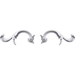 Ekena Millwork - ONL04X09X01SU-P - Endurathane Sutton Onlay, 4"W x 9"H x 1"P (Sold as a Pair or Seperately), Factory Primed