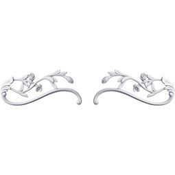 Ekena Millwork - ONL05X11X01KA-P - Endurathane Karina Onlay, 5 3/4"W x 10 5/8"H x 5/8"P (Sold as a Pair or Seperately), Factory Primed