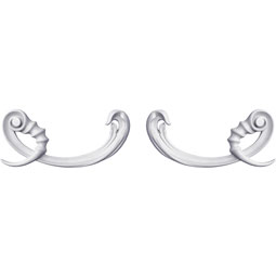 Ekena Millwork - ONL05X12X01EV-P - Endurathane Eve Onlay, 6 3/8"W x 12"H x 1 1/8"P (Sold as a Pair or Seperately), Factory Primed