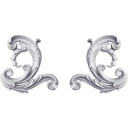 Ekena Millwork - ONL06X06X01GR-P - Endurathane Greta Onlay, 7 1/8"W x 6"H x 1"P (Sold as a Pair or Seperately), Factory Primed