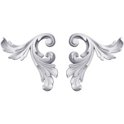 Ekena Millwork - ONL06X06X01MA-P - Endurathane Maddison Onlay, 6 1/2"W x 5 5/8"H x 1"P (Sold as a Pair or Seperately), Factory Primed