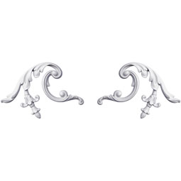 Ekena Millwork - ONL07X05X01BE-P - Endurathane Bennett Onlay, 7"W x 4 3/4"H x 1/2"P (Sold as a Pair or Seperately), Factory Primed