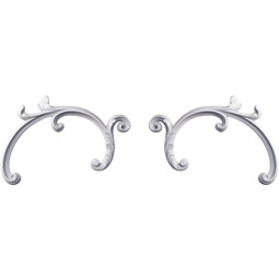 Ekena Millwork - ONL07X10X01ZE-P - Endurathane Zephyr Onlay, 7 1/2"W x 10"H x 3/4"P (Sold as a Pair or Seperately), Factory Primed