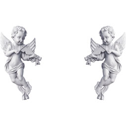 Ekena Millwork - ONL08X14X02RE-P - Endurathane Remington Onlay, 8 7/8"W x 13 3/4"H x 2 2/8"P, (Sold as a Pair or Seperately), Factory Primed