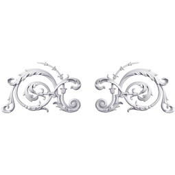 Ekena Millwork - ONL11X16X01RE-P - Endurathane Reya Onlay, 11"W x 15 7/8"H x 1 1/8"P (Sold as a Pair or Seperately), Factory Primed