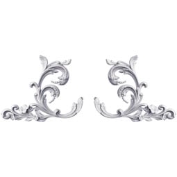 Ekena Millwork - ONL14X11X01EA-P - Endurathane Easton Onlay, 14 3/4"W x 11 2/8"H x 1 3/8"P (Sold as a Pair or Seperately), Factory Primed