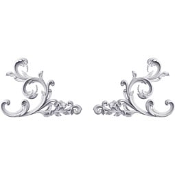 Ekena Millwork - ONL15X11X01DO-P - Endurathane Dorothy Onlay, 15"W x 11 1/8"H x 1 2/8"P (Sold as a Pair or Seperately), Factory Primed