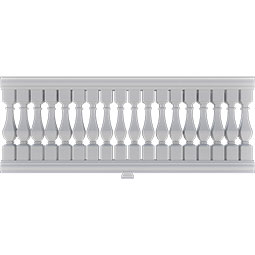 Ekena Millwork - BALKAC - Fiberthane 700 Series Arcadian Balustrade Railing Kit