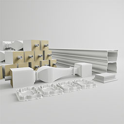 Ekena Millwork - BALKAC - Fiberthane 700 Series Arcadian Balustrade Railing Kit