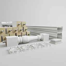 Ekena Millwork - BALKBR - Fiberthane 700 Series Bradford Balustrade Railing Kit